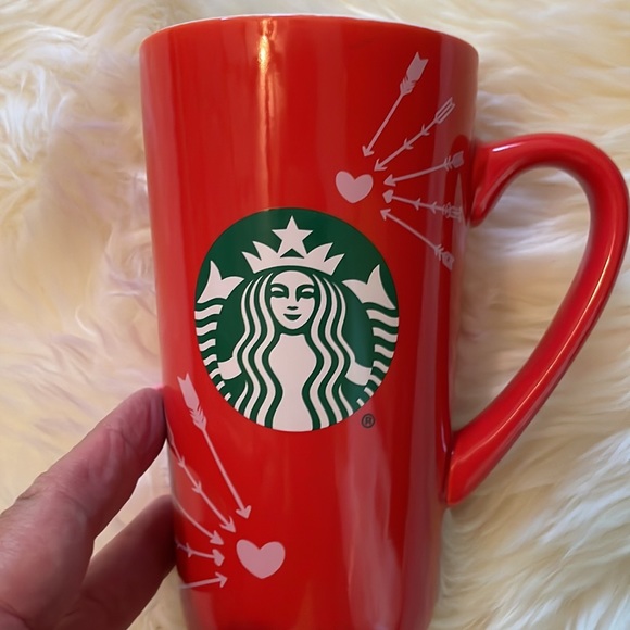 Starbucks Red Heart Mug 16oz Grande - Picture 2 of 5